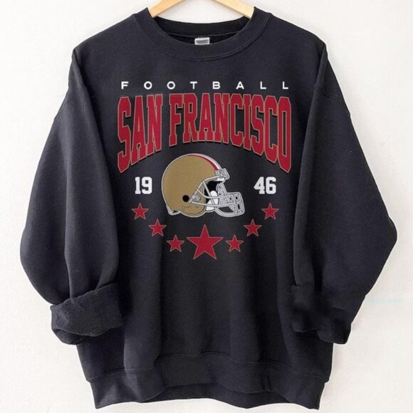 49ers Crewneck Sweatshirts San Francisco Football Shirts, Unisex - Picture 1 of 2